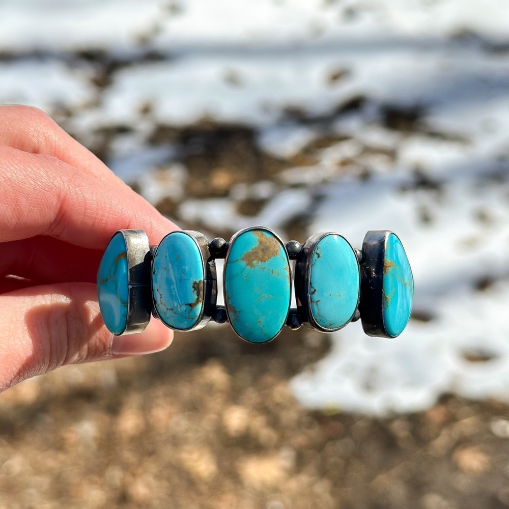 Native Made Kingman Turquoise Cuff